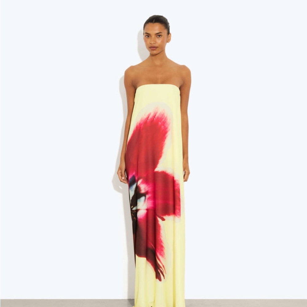 Rat & Boa Yellow Floral Antheia Dress